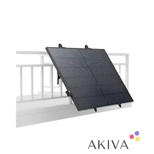 Balcony solar panel on ECOFLOW Single Axis Solar Tracker for efficient energy capture