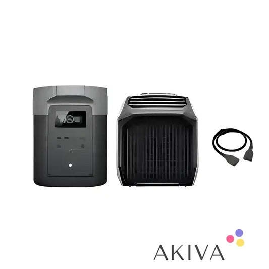Portable power station from ECOFLOW Wave 2 Bundle for off-grid power solutions