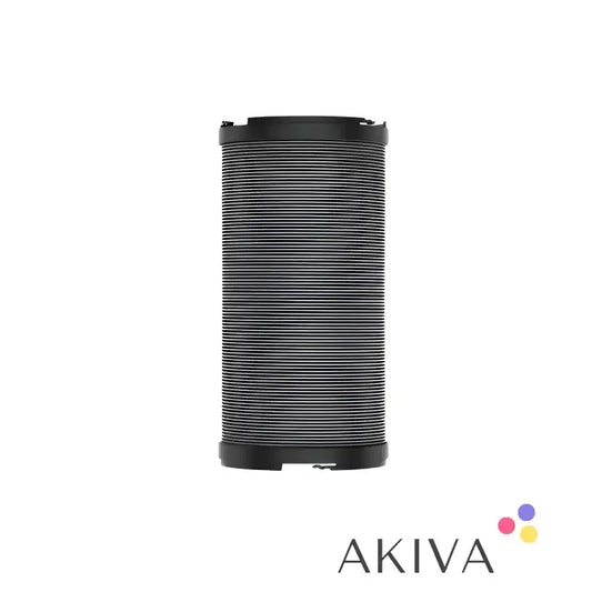 Textured gray cylindrical grip of ECOFLOW Wave 2 Pipe for off-grid power solutions