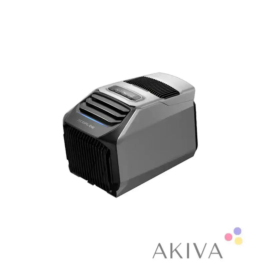 Portable air conditioner compatible with ECOFLOW WAVE for off-grid power and campervan systems