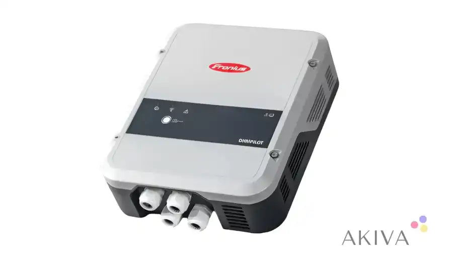White and black solar inverter Fronius Ohmpilot 9.0-3 for off-grid power solutions