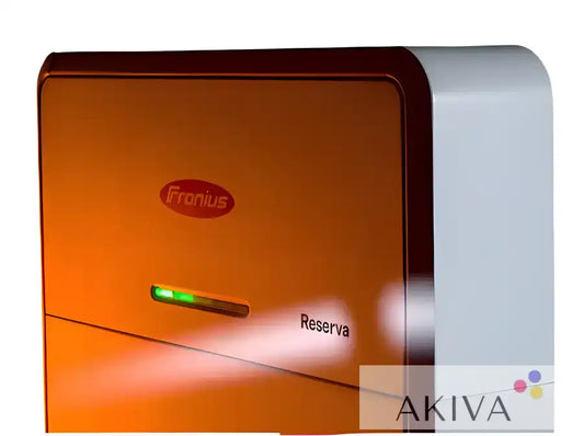 Orange and white Fronius Reserva BMS energy storage unit for efficient power management
