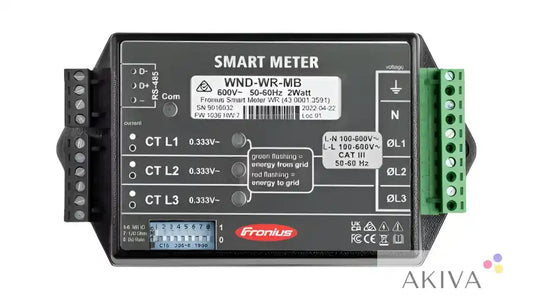 Fronius smart meter WR 100 - 600 - 4,300,013,591 with terminal blocks for efficient energy monitoring