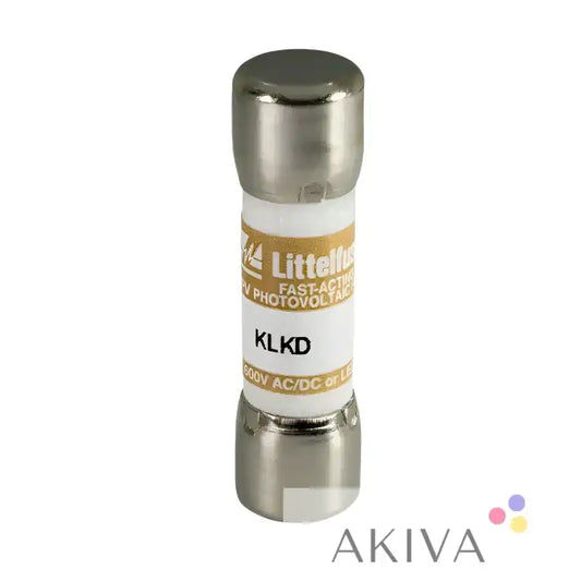 Cylindrical Littelfuse KLKD fuse for off-grid power solutions and campervan electrical systems