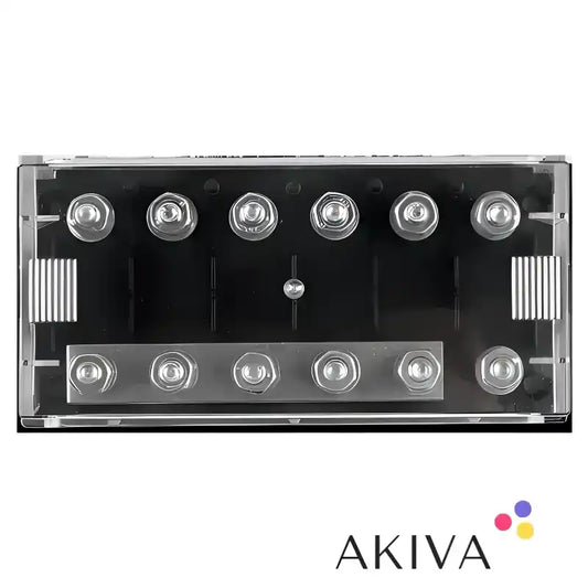 Electrical distribution block with multiple terminals for Fuse Holder 6-Way for MEGA-fuse