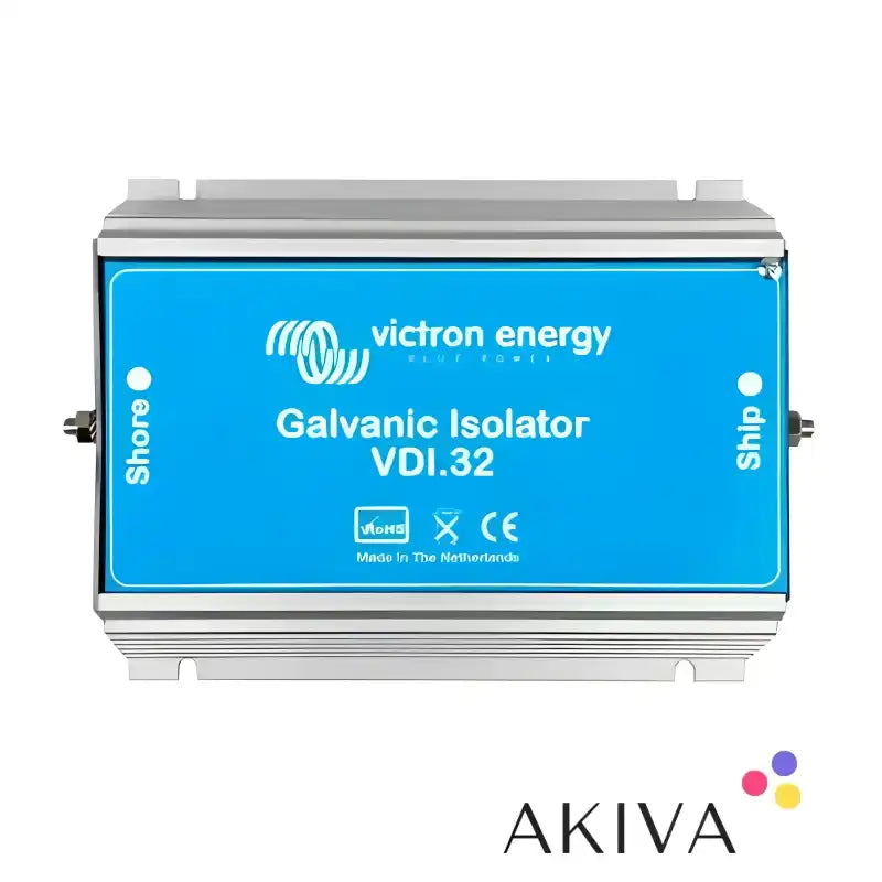 Blue and silver Galvanic Isolator VDI-32, designed for effective corrosion prevention