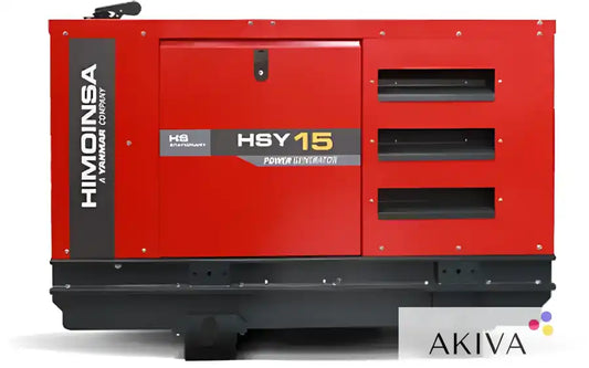 Red Himoinsa HBY15 diesel generator with black ventilation for HSY-15-M5 S5 230V output