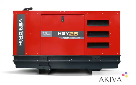 Red Himoinsa HSY25 diesel generator with ventilation slots for HSY-20-M5 230V single phase
