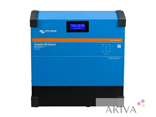 Blue electron inverter rs smart 6000w 230v smart with black accents and digital display for off-grid power solutions