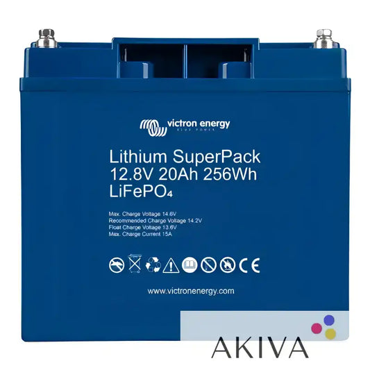 Blue Lithium SuperPack battery for off-grid power solutions, available at Victron Energy Dealer Plymouth