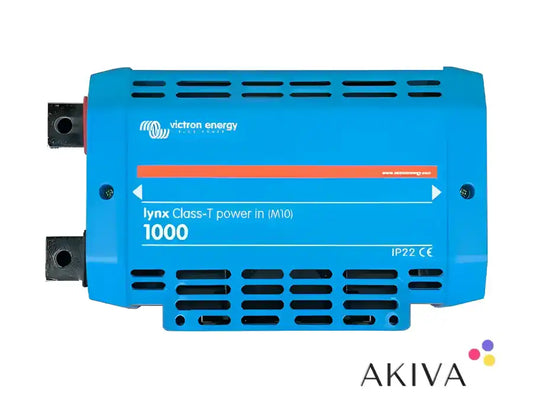 Blue Victron Lynx Class-T Power Inverter displayed in Lynx Class-T Power system