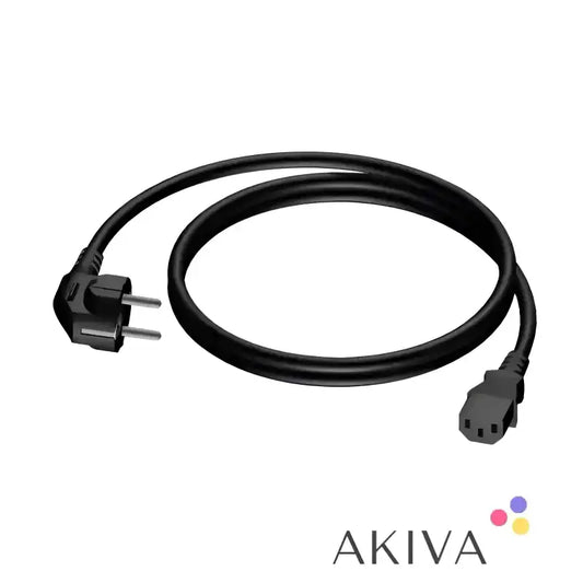 Black power cord for Mains Cord CEE 7/7, compatible with Smart IP43 and Skylla-S Charger