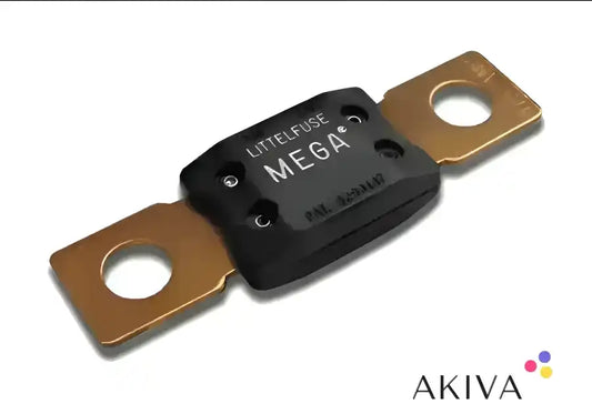 Black MEGA fuse with copper terminals for MEGA-fuse 150A/32V pack of 5 pcs