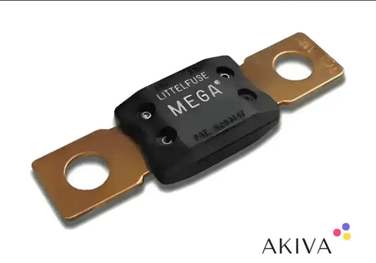 Black MEGA fuse with copper terminals for MEGA-fuse 250A/32V package of 5 pcs