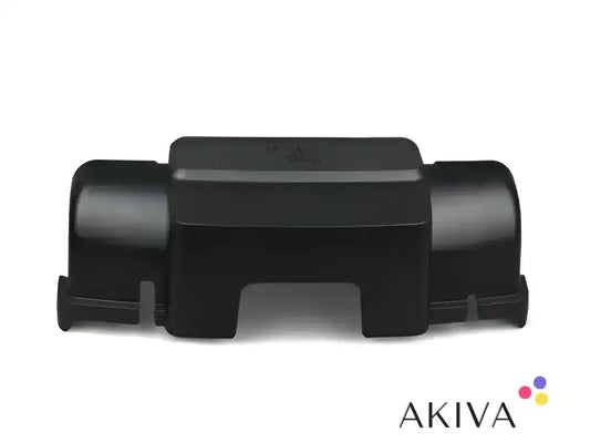 Black plastic rectangular cover for MPPT WireBox-XL in off-grid power solutions