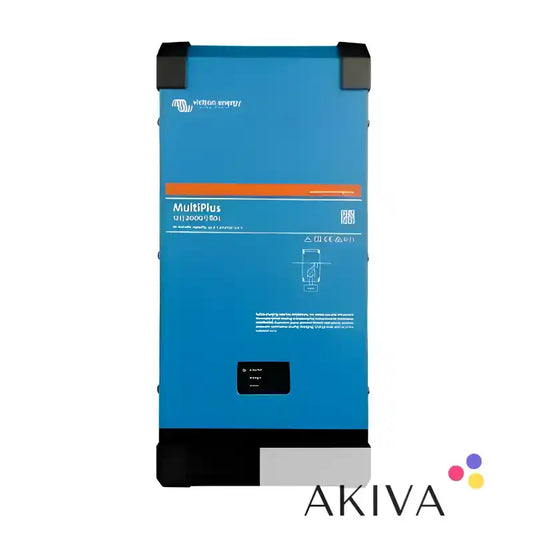 Blue and black MultiPlus 12/2000/80-32 230V VE.Bus for off-grid power solutions