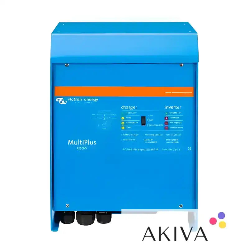 Blue Victron Energy MultiPlus 5000 inverter/charger for off-grid power solutions 120-100 230V