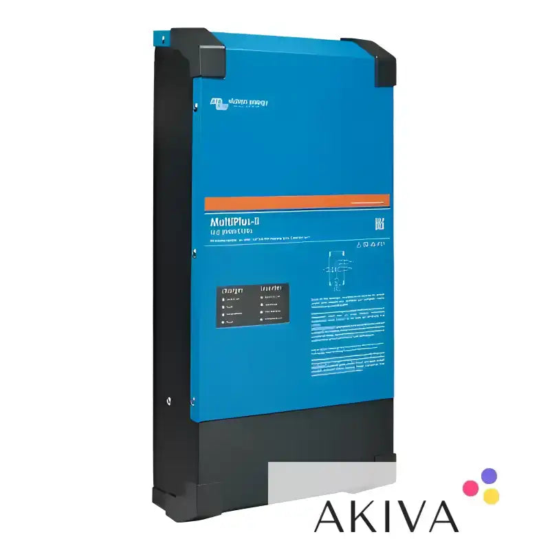Blue and black power inverter MultiPlus-II 24/3000/70-50 2x120V for off-grid power solutions