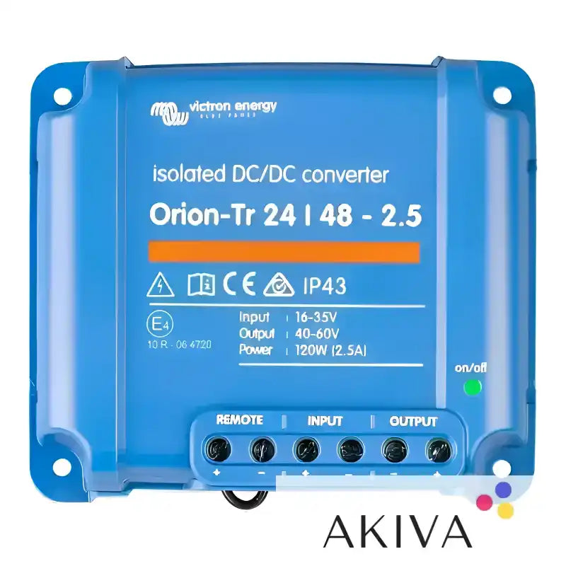 Blue isolated DC-DC converter, Orion-Tr 24/48-2.5A (120W) isolated DC-DC Converter