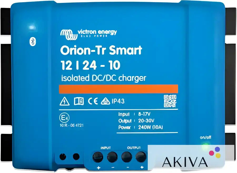 Blue Victron Orion-Tr Smart 12/24-10A Isolated DC-DC charger for efficient power conversion