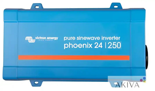 Blue Victron Phoenix Inverter 24/250 VE.Direct Schuko with orange stripe