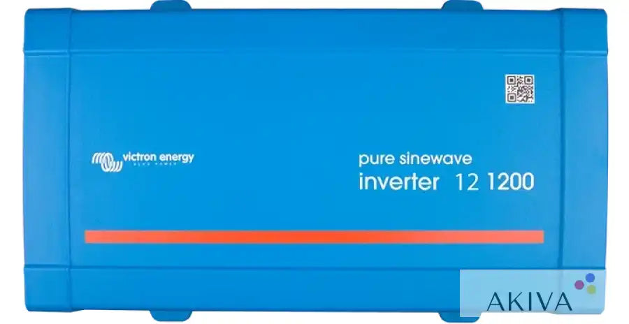 Blue plastic Victron Energy pure sinewave phoenix inverter 48/375 230V VE.Direct IEC with orange stripe for off-grid power solutions