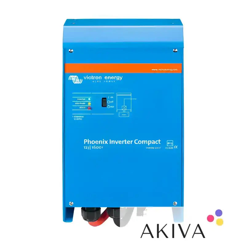 Blue Victron Phoenix Inverter Compact 12/1600 230V VE.Bus for efficient power conversion
