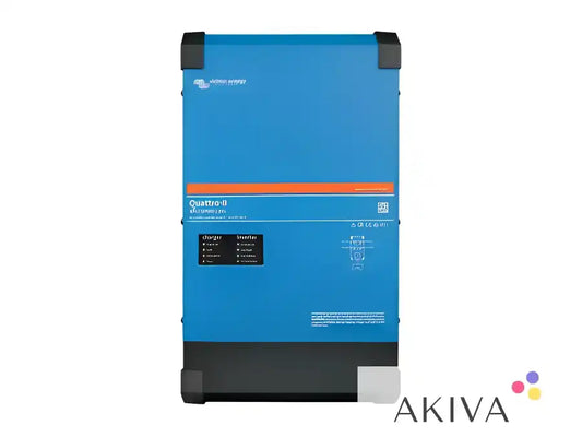 Blue and black Quattro-II 48/5000 power inverter for 230V, model 70-50