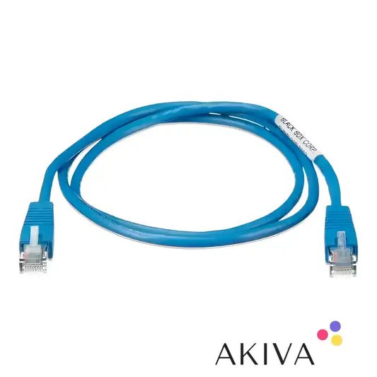 Blue RJ45 UTP cable 0.3 m, ideal for high-speed network connections