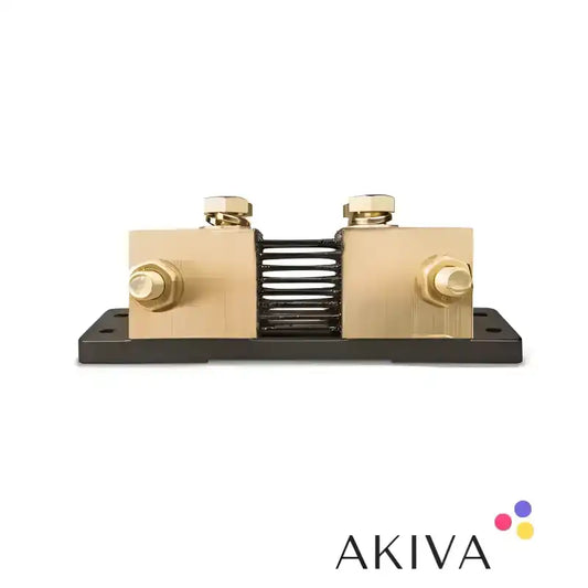 Brass and black shunt resistor for Shunt 1000A/50mV-0,5 / 2xM10 model