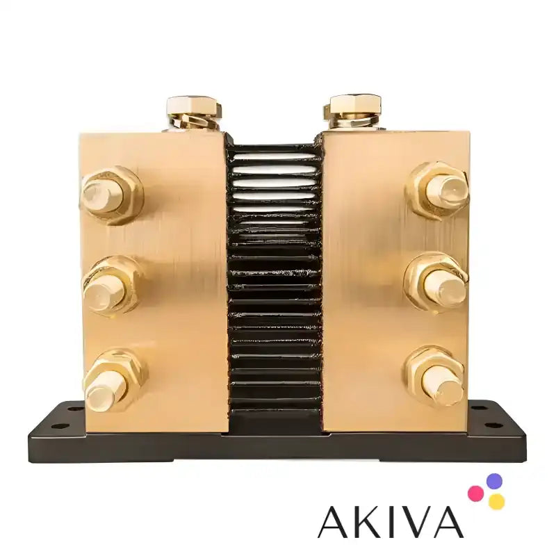 Brass electrical busbar with multiple connection points for Shunt 2000A 50mV-0.5 3xM10