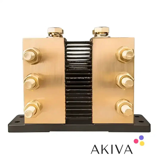 Brass electrical busbar with multiple connection points for Shunt 2000A 50mV-0.5 3xM10