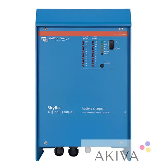 Blue Victron Skylla-i 24/100(3) 230V charger with 3 outputs for off-grid power