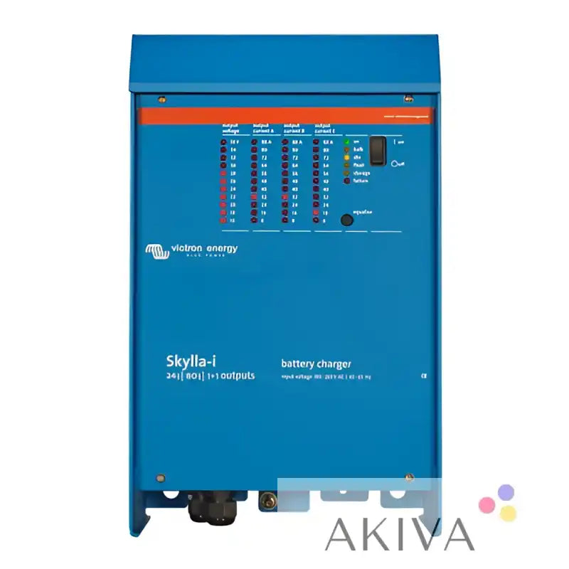 Skylla-i 24/80(1+1) 230V charger with blue viatron energy design