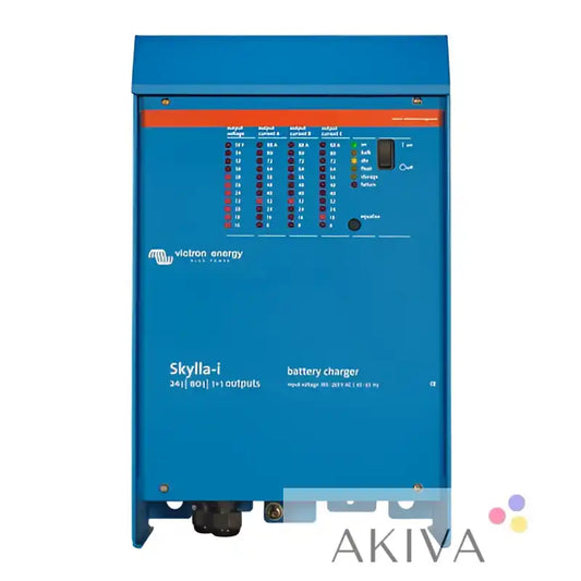 Skylla-i 24/80(1+1) 230V charger with blue viatron energy design