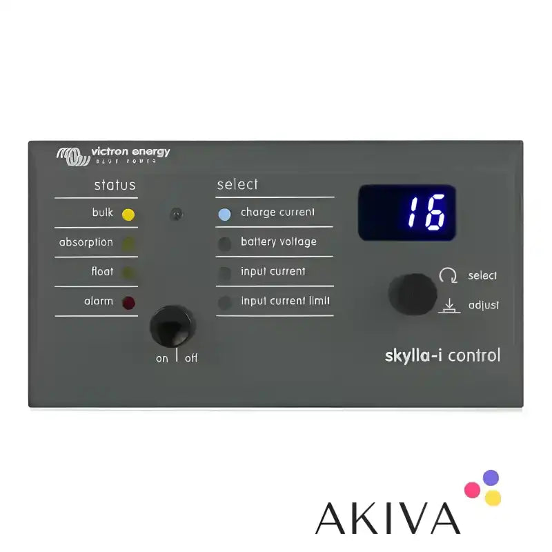 Victron Energy Skylla-i Control Panel in Skylla-i Control GX with Right Angle RJ45 for off-grid power solutions