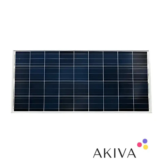 Rectangular solar panel with grid pattern from 215W-24V Mono 1580x705x35mm series