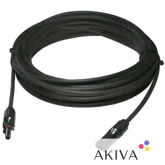 Black solar panel extension cable for Solarcable L=10m 6sqmm MC4-M/F connection