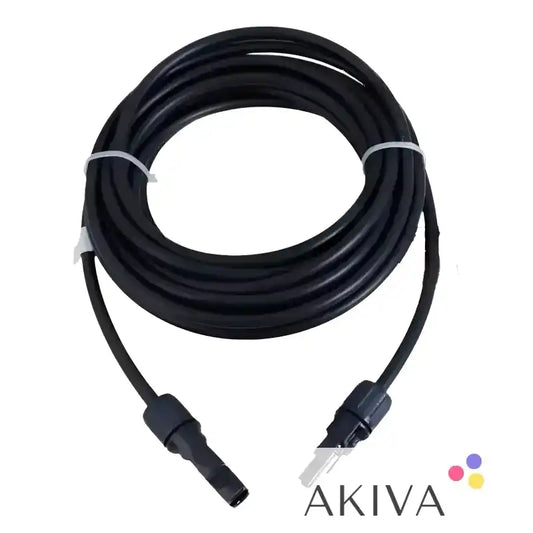 Black Solar Panel Cable with Connectors for Solarcable L=20m 6sqmm MC4-M/F Connections