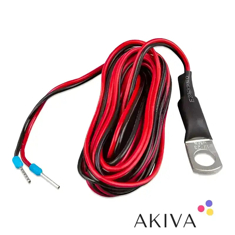 Red and black wire with terminal ends for Temperature Sensor QUA PMP Venus GX
