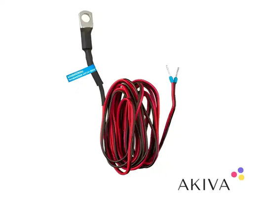 Red and black electrical wire with connectors for Temperature Sensor Type C