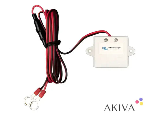 White VE.Can Power Cable with red and black wires for Off-Grid Power Solutions