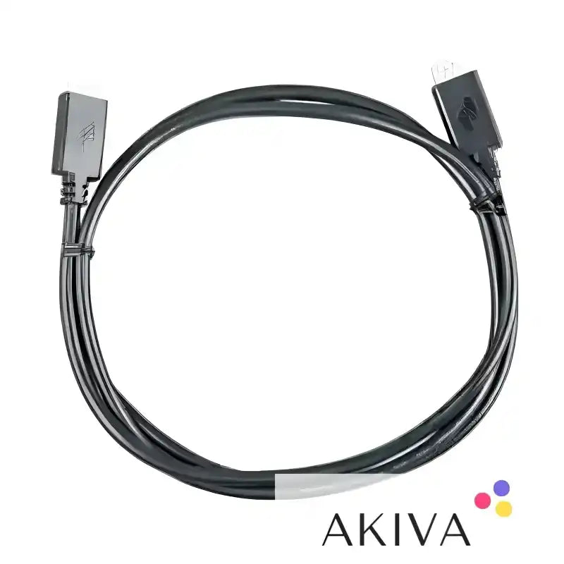 Black USB cable for VE.Direct Cable 5m with Right Angle conn, ideal for off-grid power solutions