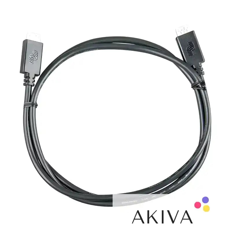 Black USB cable for VE.Direct Cable 5m, ideal for off-grid power solutions