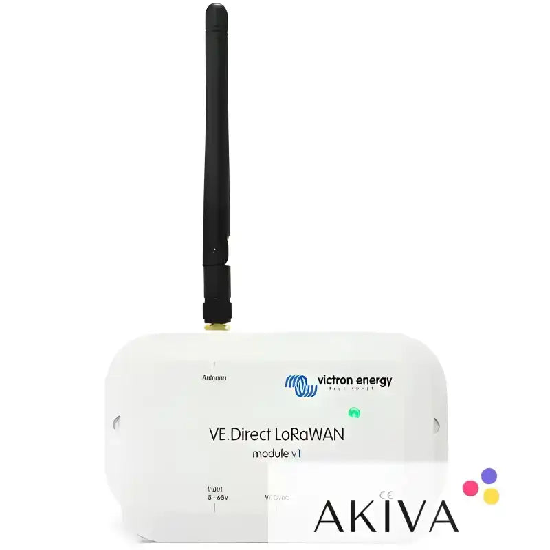 White LoRaWAN EU863-870 module with antenna for direct applications in connectivity