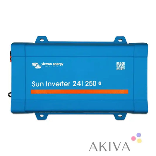 Victron energy sun inverter 12/250-15 iec blue plastic with orange stripe and qr code for off-grid power solutions
