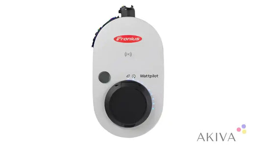 White wall-mounted EV charger on Wattpilot Home fix installed wallbox system
